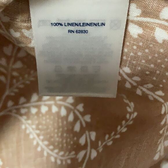 LAND’SEND FLORAL 100% LINEN BLOUSE SIZE‎ M/P 10/12 - Picture 8 of 9